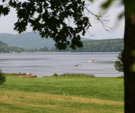 Canoers on Red House Lake at Allegany State Park